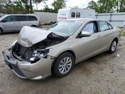 Salvage cars for sale at Hampton, VA auction: 2016 Toyota Camry LE