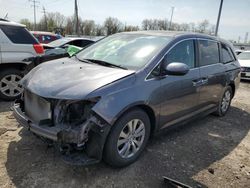 Salvage cars for sale from Copart Columbus, OH: 2015 Honda Odyssey EXL