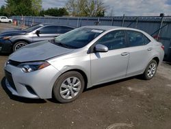 Salvage cars for sale from Copart Finksburg, MD: 2016 Toyota Corolla L