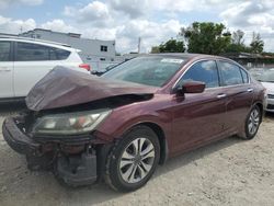 Salvage cars for sale at Opa Locka, FL auction: 2014 Honda Accord LX