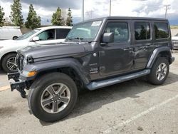Salvage cars for sale at Rancho Cucamonga, CA auction: 2020 Jeep Wrangler Unlimited Sahara