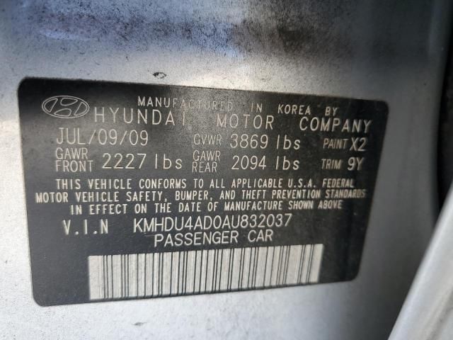 2010 Hyundai Elantra Blue