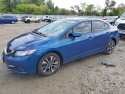 Salvage cars for sale from Copart Hampton, VA: 2013 Honda Civic EX