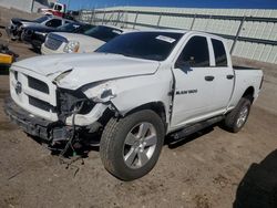 Salvage cars for sale from Copart Albuquerque, NM: 2012 Dodge RAM 1500 ST