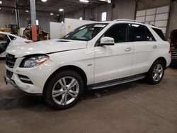 Mercedes-Benz ML 350 4matic salvage cars for sale: 2012 Mercedes-Benz ML 350 4matic