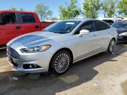 Salvage cars for sale at Bridgeton, MO auction: 2016 Ford Fusion Titanium