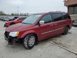 Salvage cars for sale at Fort Wayne, IN auction: 2012 Chrysler Town & Country Touring L