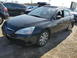 Salvage cars for sale at Chicago Heights, IL auction: 2007 Honda Accord EX