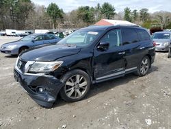 Salvage cars for sale from Copart Mendon, MA: 2015 Nissan Pathfinder S