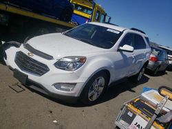 Salvage cars for sale at Vallejo, CA auction: 2016 Chevrolet Equinox LT