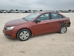 Salvage cars for sale at San Antonio, TX auction: 2012 Chevrolet Cruze LS