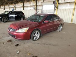 Honda Accord salvage cars for sale: 2005 Honda Accord EX