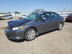 Salvage cars for sale from Copart Bakersfield, CA: 2012 Honda Civic LX