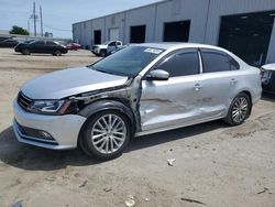 Salvage cars for sale at Jacksonville, FL auction: 2016 Volkswagen Jetta SEL
