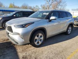 Salvage cars for sale at Wichita, KS auction: 2022 Toyota Highlander Hybrid LE