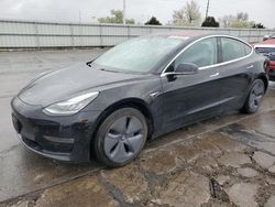 Salvage cars for sale at Littleton, CO auction: 2018 Tesla Model 3