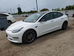 Salvage cars for sale at Miami, FL auction: 2021 Tesla Model 3