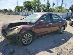 Salvage cars for sale from Copart Riverview, FL: 2012 Honda Accord EXL