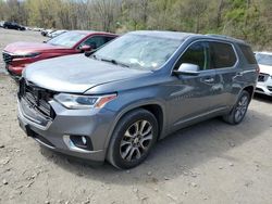 Salvage cars for sale at Marlboro, NY auction: 2018 Chevrolet Traverse Premier