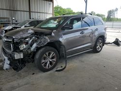 Salvage cars for sale from Copart Cartersville, GA: 2015 Toyota Highlander XLE