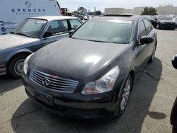 Salvage cars for sale at Martinez, CA auction: 2008 Infiniti G35