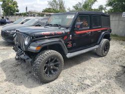 Jeep salvage cars for sale: 2020 Jeep Wrangler Unlimited Sahara