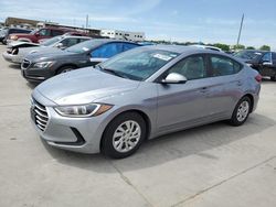 Salvage cars for sale at Grand Prairie, TX auction: 2017 Hyundai Elantra SE