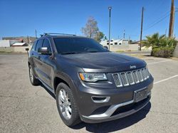 Jeep Grand Cherokee salvage cars for sale: 2015 Jeep Grand Cherokee Summit