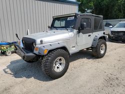 Jeep Wrangler salvage cars for sale: 2004 Jeep Wrangler / TJ SE