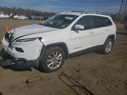 Salvage cars for sale at Windsor, NJ auction: 2016 Jeep Cherokee Limited