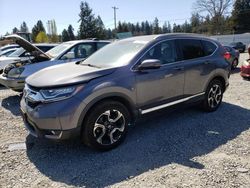 Salvage cars for sale at Graham, WA auction: 2017 Honda CR-V Touring