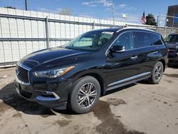 Salvage cars for sale at Littleton, CO auction: 2019 Infiniti QX60 Luxe