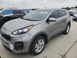 Salvage cars for sale at Grand Prairie, TX auction: 2019 KIA Sportage LX