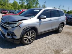 Salvage cars for sale at Cahokia Heights, IL auction: 2017 Honda Pilot Touring