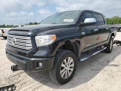 Salvage cars for sale at Houston, TX auction: 2014 Toyota Tundra Crewmax Limited