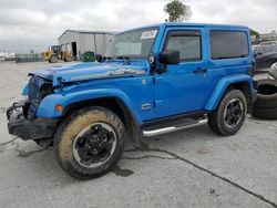 Salvage cars for sale at Tulsa, OK auction: 2014 Jeep Wrangler Sahara