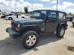 Salvage cars for sale from Copart Miami, FL: 2012 Jeep Wrangler Sport