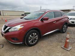 Salvage cars for sale at Temple, TX auction: 2016 Nissan Murano S