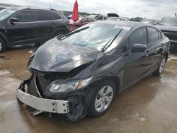 Salvage cars for sale at Grand Prairie, TX auction: 2015 Honda Civic LX