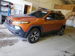Salvage cars for sale at Ham Lake, MN auction: 2015 Jeep Cherokee Trailhawk
