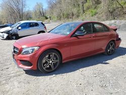 Salvage cars for sale from Copart Marlboro, NY: 2016 Mercedes-Benz C 450 4matic AMG