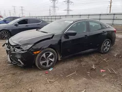 Salvage cars for sale from Copart Elgin, IL: 2020 Honda Civic LX