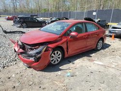 Salvage cars for sale from Copart Waldorf, MD: 2020 Toyota Corolla LE