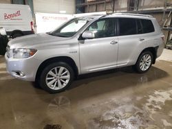 Salvage cars for sale from Copart Eldridge, IA: 2009 Toyota Highlander Hybrid Limited