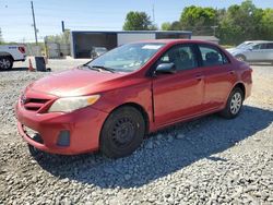 Salvage cars for sale from Copart Mebane, NC: 2011 Toyota Corolla Base