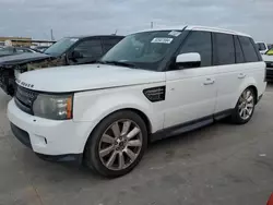 Salvage cars for sale at Grand Prairie, TX auction: 2013 Land Rover Range Rover Sport HSE Luxury