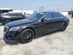 Salvage cars for sale at Sun Valley, CA auction: 2019 Mercedes-Benz S 560
