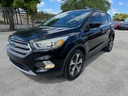 Salvage cars for sale from Copart Opa Locka, FL: 2017 Ford Escape SE