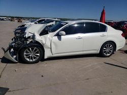 Salvage cars for sale from Copart Grand Prairie, TX: 2008 Infiniti G35