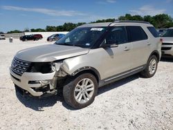 Salvage cars for sale at New Braunfels, TX auction: 2017 Ford Explorer XLT